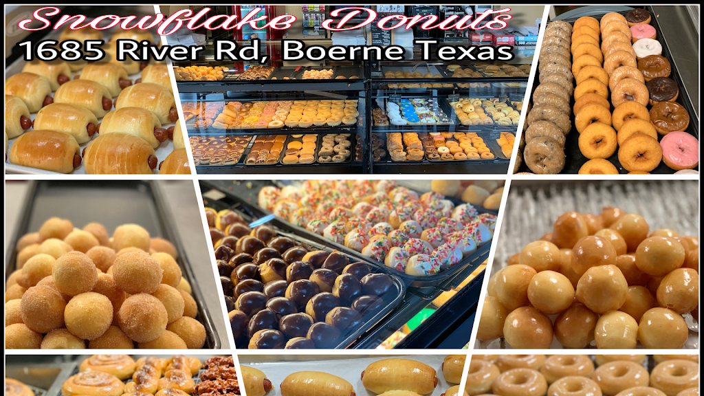 Snowflake Donuts & Kolaches | 1685 River Rd #100, Boerne, TX 78006, USA | Phone: (830) 331-2059
