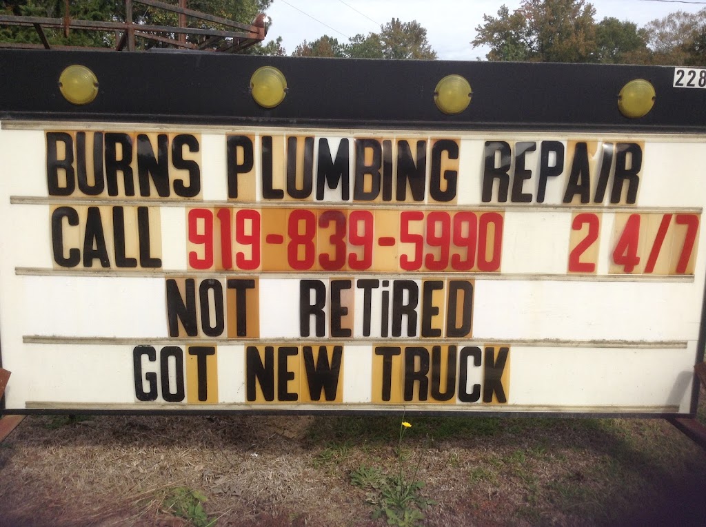 Burns Plumbing | 2281 Langdon Rd, Angier, NC 27501, USA | Phone: (919) 839-5990