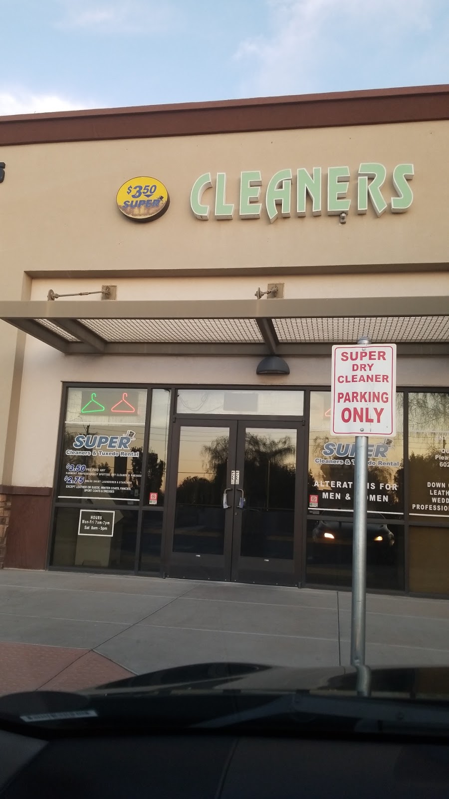 Super Dry Cleaners Alteration and Tuxedo Rental | 21705 N 19th Ave, Phoenix, AZ 85027, USA | Phone: (623) 516-1600