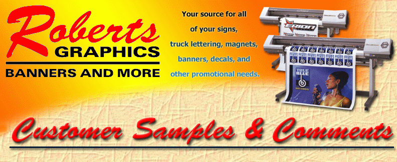 Roberts Graphics & Signs | 2578 Pearl Rd, Medina, OH 44256, USA | Phone: (330) 273-3021