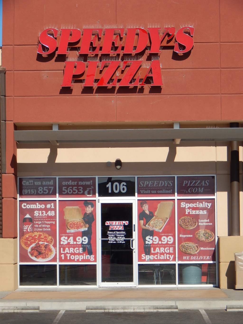 Speedys Pizza | 12379 Edgemere Blvd, El Paso, TX 79938, USA | Phone: (915) 857-5653