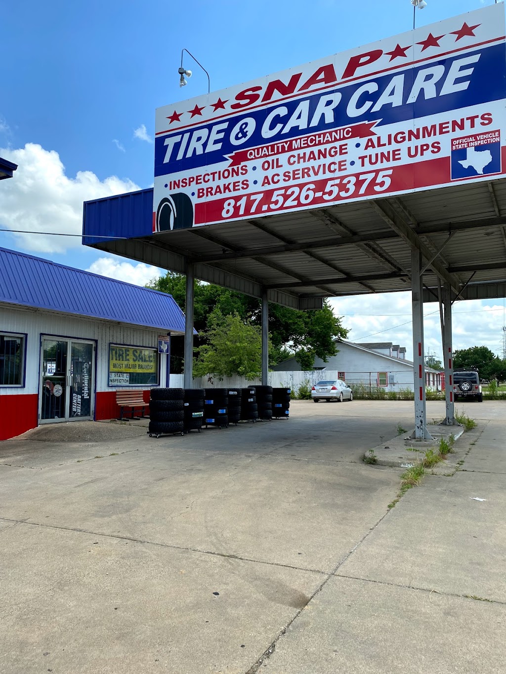 Snap Tire & Car Care | 204 N Broadway St, Joshua, TX 76058, USA | Phone: (817) 526-5375