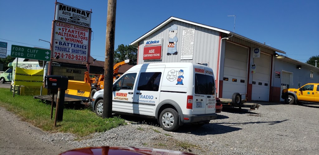 Murray Auto Electric & Radio Communications | 339 Main St, Ford City, PA 16226, USA | Phone: (724) 763-9289