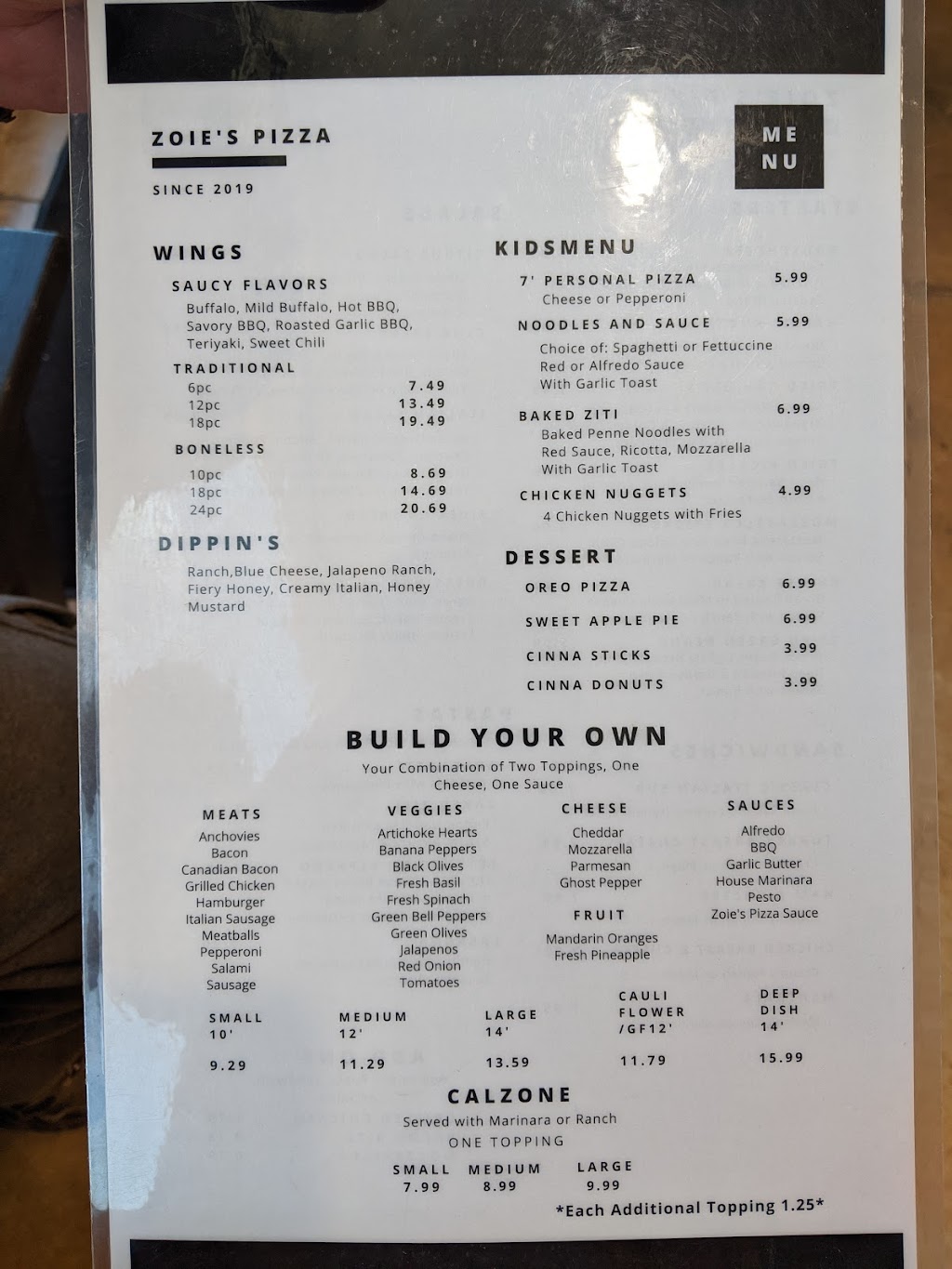 Zoies Pizzeria | 2424 W New Orleans St, Broken Arrow, OK 74011, USA | Phone: (918) 994-7733