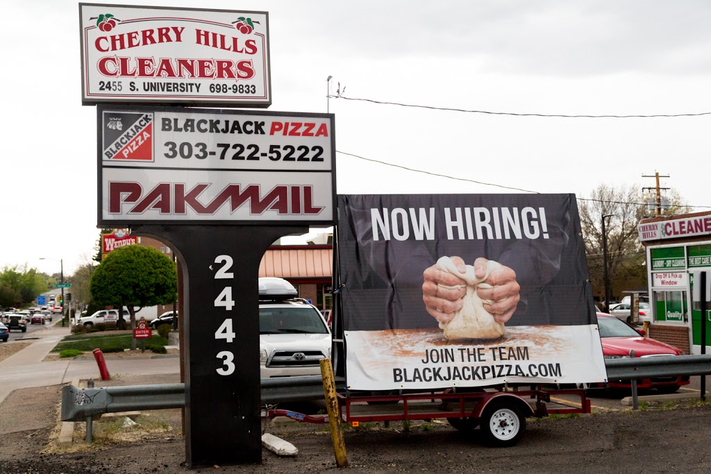 Blackjack Pizza & Salads | 2443 S University Blvd, Denver, CO 80210, USA | Phone: (303) 722-5222
