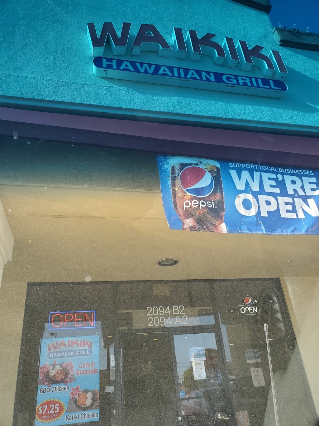 Waikiki Hawaiian Grill | 2094 N Tustin St # A2, Orange, CA 92865, USA | Phone: (714) 685-6833