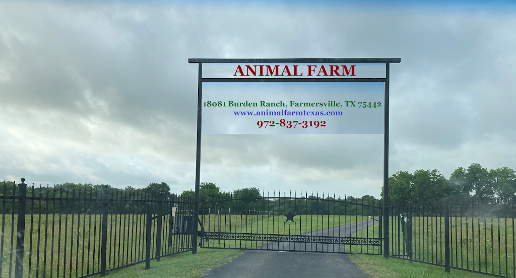 ANIMAL FARM TEXAS | 18081 Burden Ranch Rd, Farmersville, TX 75442, USA | Phone: (972) 855-8457