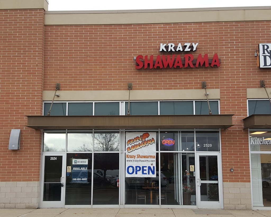 Krazy Shawarma | 2520 S Adams Rd, Rochester Hills, MI 48309, USA | Phone: (248) 564-2678