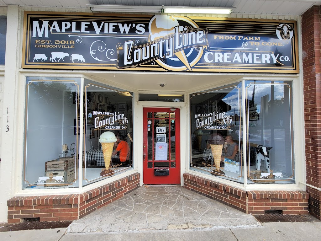 Maple Views County Line Creamery Company | 113 E Main St, Gibsonville, NC 27249, USA | Phone: (336) 446-6515