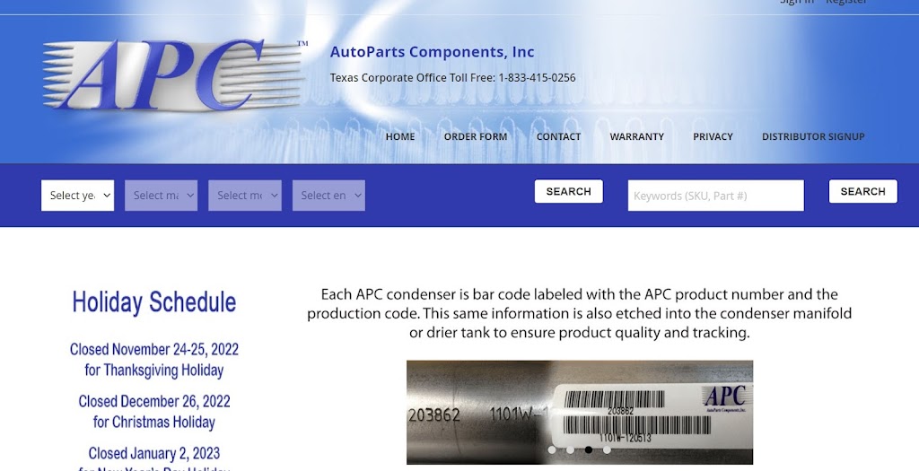 AutoParts Components Inc | 5124 Brush Creek Rd, Fort Worth, TX 76119, USA | Phone: (833) 415-0256