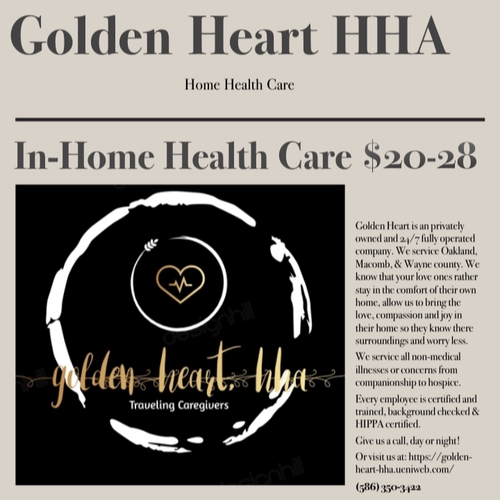 Golden Heart HHC | 1606 Nadine, Rochester Hills, MI 48307, USA | Phone: (248) 491-2649