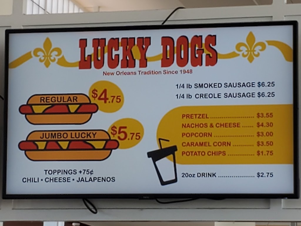 Lucky Dogs | 1 Terminal Dr, Kenner, LA 70062, USA | Phone: (504) 303-7500