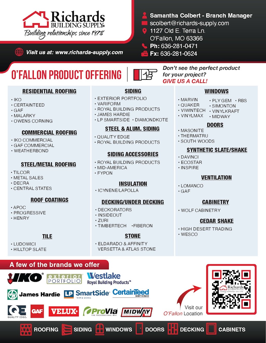 Richards Building Supply | 1127 E Terra Ln, OFallon, MO 63366, USA | Phone: (636) 281-0471