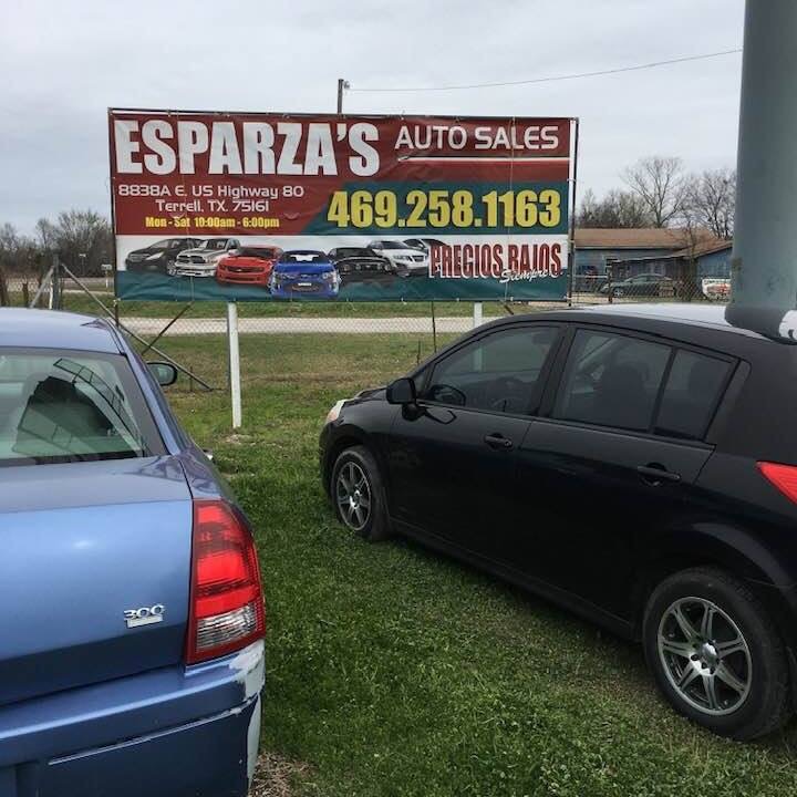 ESPARZAS AUTO SALES | 8838 E, US-80, Terrell, TX 75161, USA | Phone: (469) 258-1163