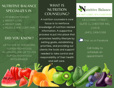 Nutritive Balance | 1812 Main St Suite C, Chester, MD 21619, USA | Phone: (443) 249-3168