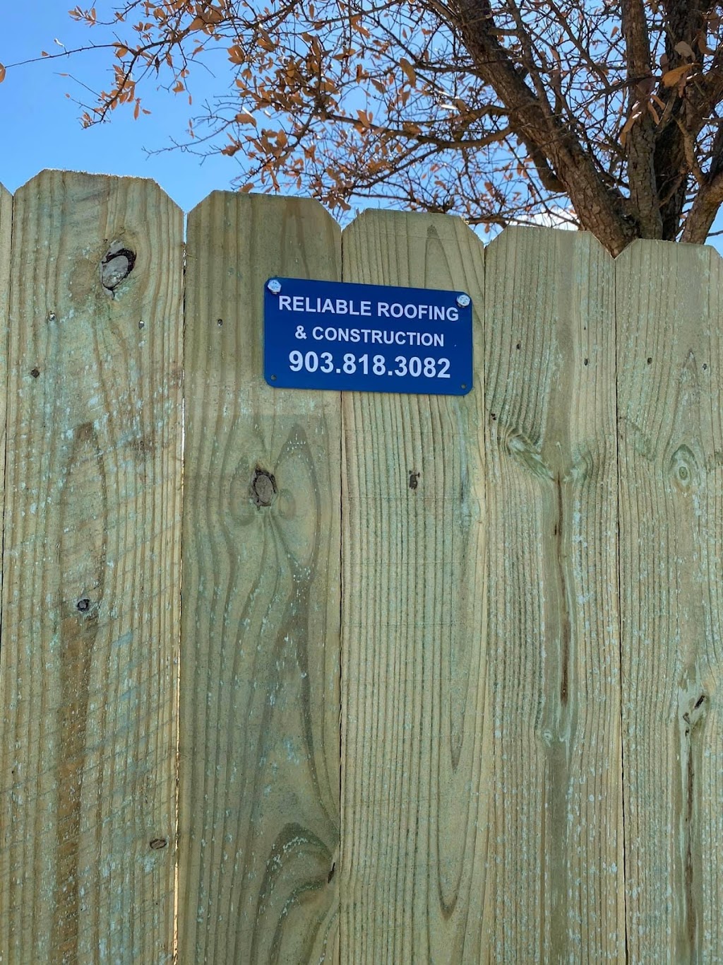 Reliable Roofing & Fencing Co | 1721 W McGee St, Sherman, TX 75092, USA | Phone: (903) 818-3082