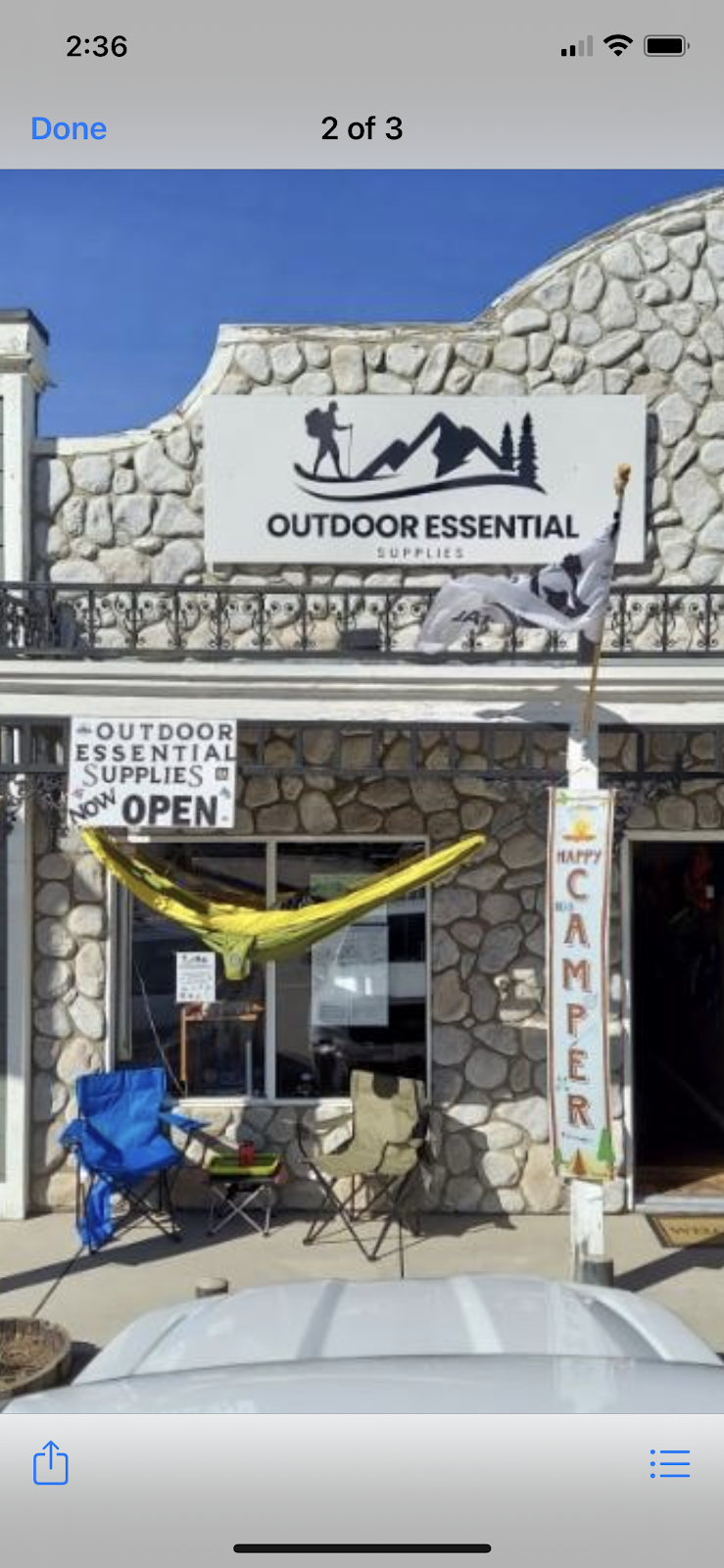 Outdoor Essential Supplies | 31982 Hilltop Blvd, Running Springs, CA 92382, USA | Phone: (909) 939-0711