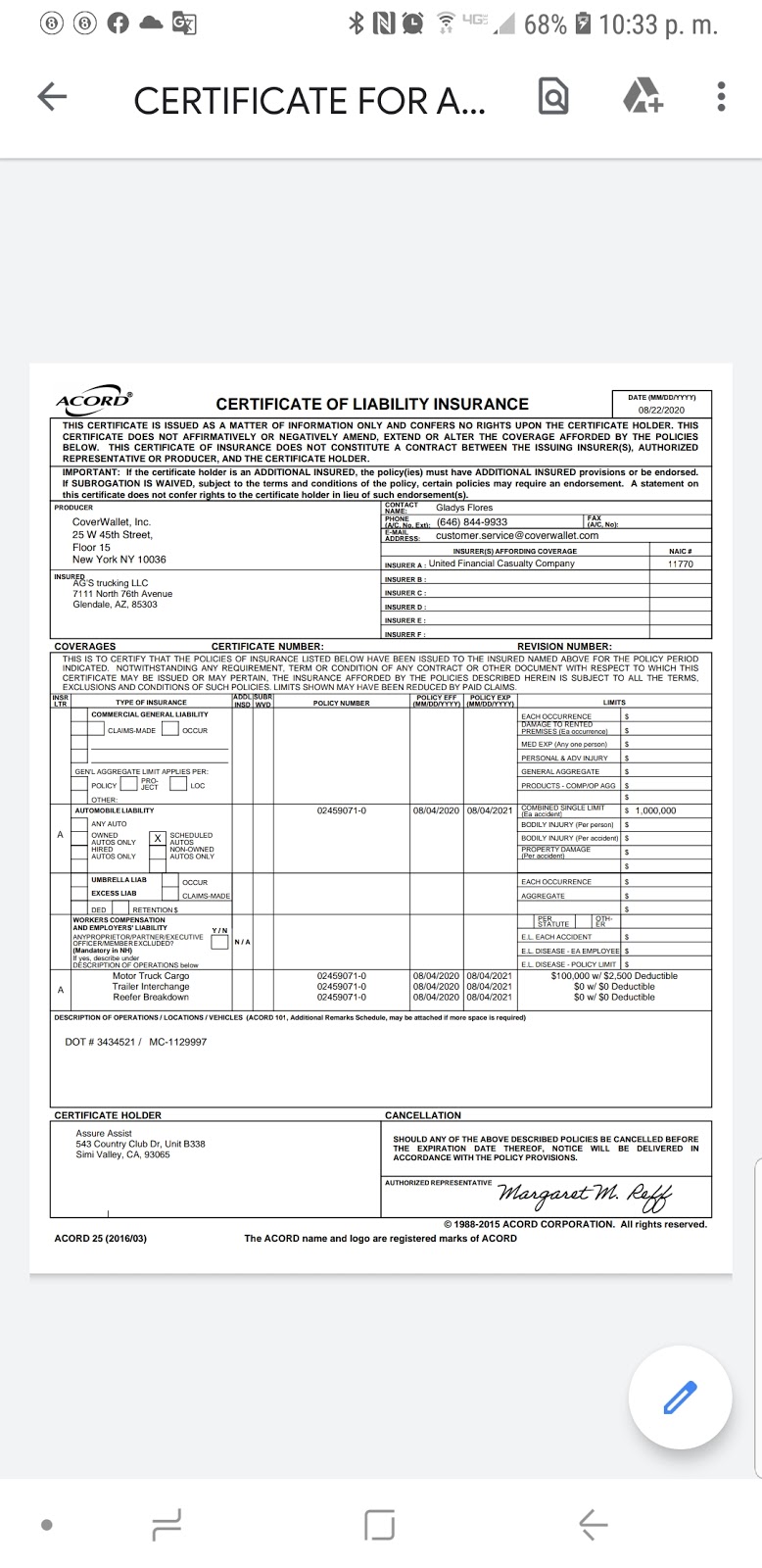 AGS TRUCKING LLC | 7111 N 76th Dr, Glendale, AZ 85303, USA | Phone: (786) 515-4079