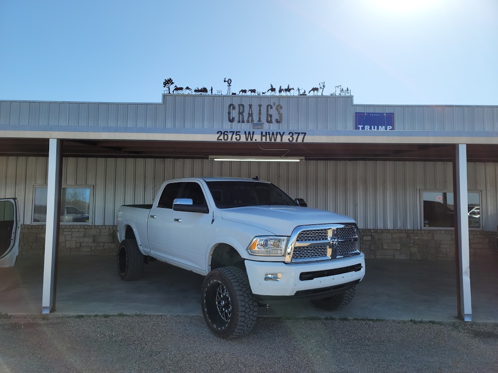 Craigs Auto Sales | 2675 W US Hwy 377, Granbury, TX 76048, USA | Phone: (817) 573-1461