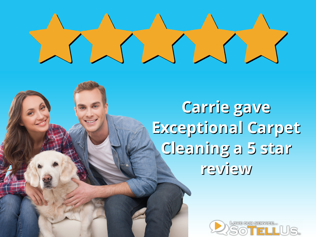 Exceptional Carpet Cleaning | 1300 NW 193rd St, Edmond, OK 73012, USA | Phone: (405) 326-5487