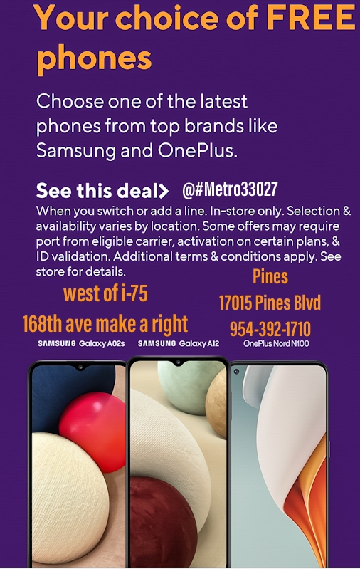 Metro33027 | 17015 Pines Blvd, Pembroke Pines, FL 33027, USA | Phone: (954) 392-1710