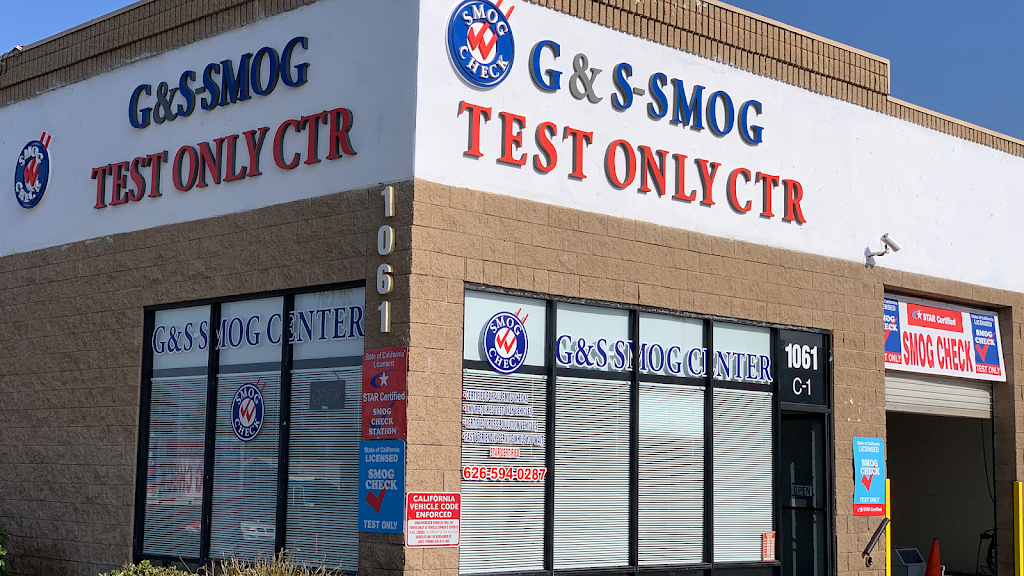 G & S smog check test only/star station | 1061 E Arrow Hwy C-1, Glendora, CA 91740, USA | Phone: (626) 594-0287