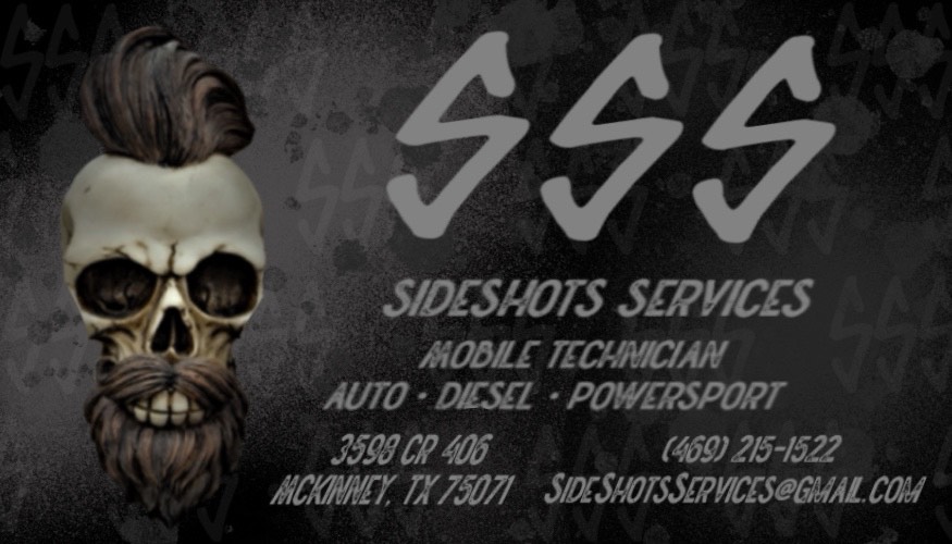 SideShots Services mobile mechanic | 3598 Co Rd 406, McKinney, TX 75071, USA | Phone: (469) 215-1522