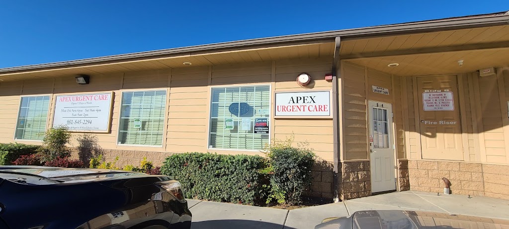 APEX Urgent Care | 851 E 6th St STE B4, Beaumont, CA 92223, USA | Phone: (951) 845-2294