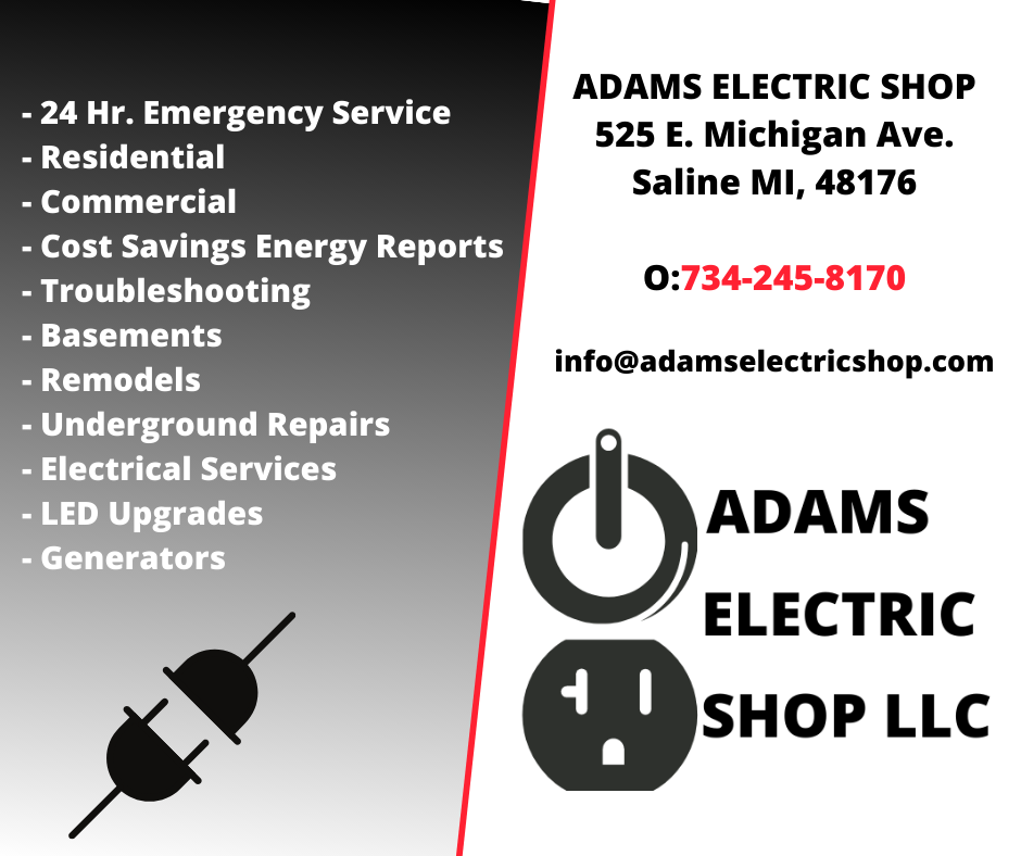 ADAMS ELECTRIC SHOP LLC | 3773 E Ellsworth Rd, Ann Arbor, MI 48108, USA | Phone: (734) 245-8170