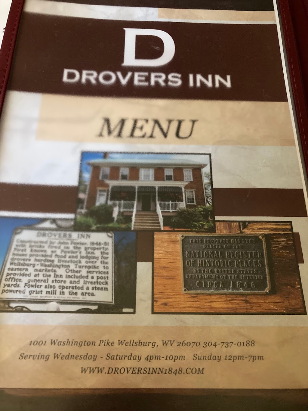 Drovers Inn | 1001 Washington Pike, Wellsburg, WV 26070, USA | Phone: (304) 737-0188