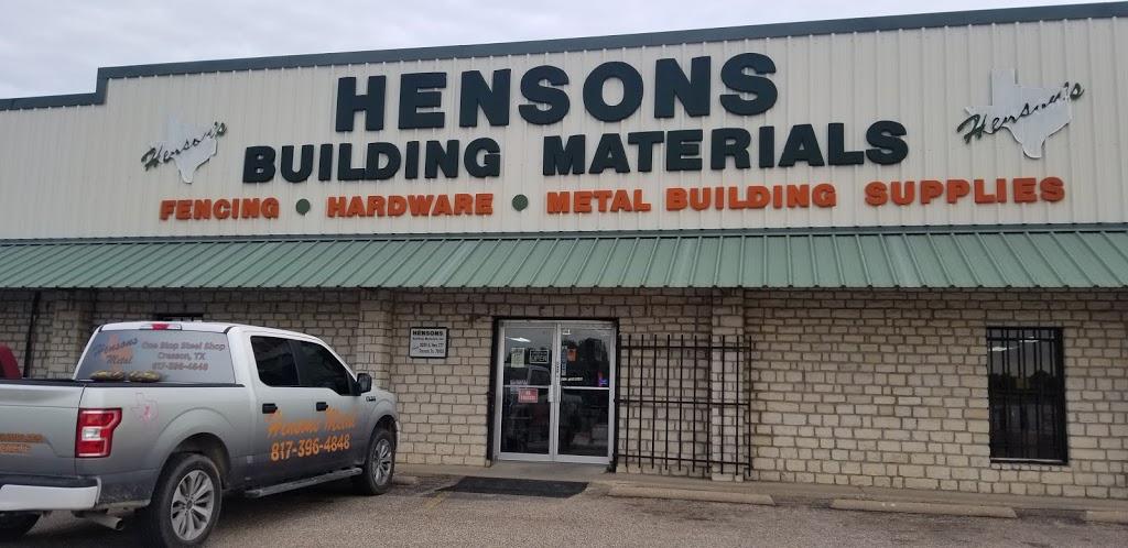 Hensons Metal | 9200 E US Hwy 377, Cresson, TX 76035, USA | Phone: (817) 396-4848