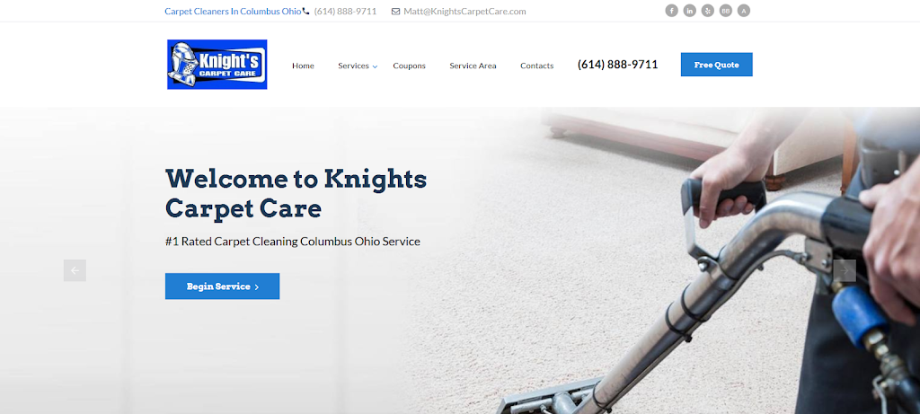 Knights Carpet Care | 6247 Albany Brooke Dr, Westerville, OH 43081, USA | Phone: (614) 888-9711