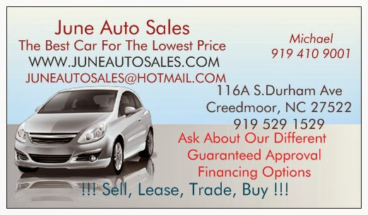 June Auto Sales | 116 S Durham Ave, Creedmoor, NC 27522, USA | Phone: (919) 529-1529