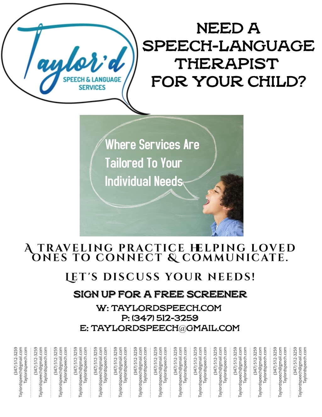 Taylord Speech & Language Services | 590 Fulton St, Brooklyn, NY 11217 | Phone: (347) 512-3259