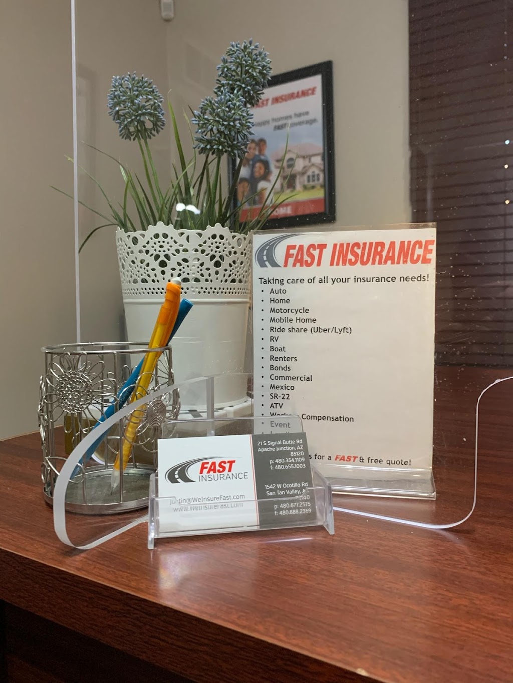 Fast Insurance | 1542 W Ocotillo Rd, San Tan Valley, AZ 85140, USA | Phone: (480) 677-2575