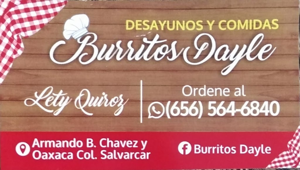 Burritos Dayle | C. Armando B. Chávez 970, Salvarcar, 32575 Cd Juárez, Chih., Mexico | Phone: 656 564 6840