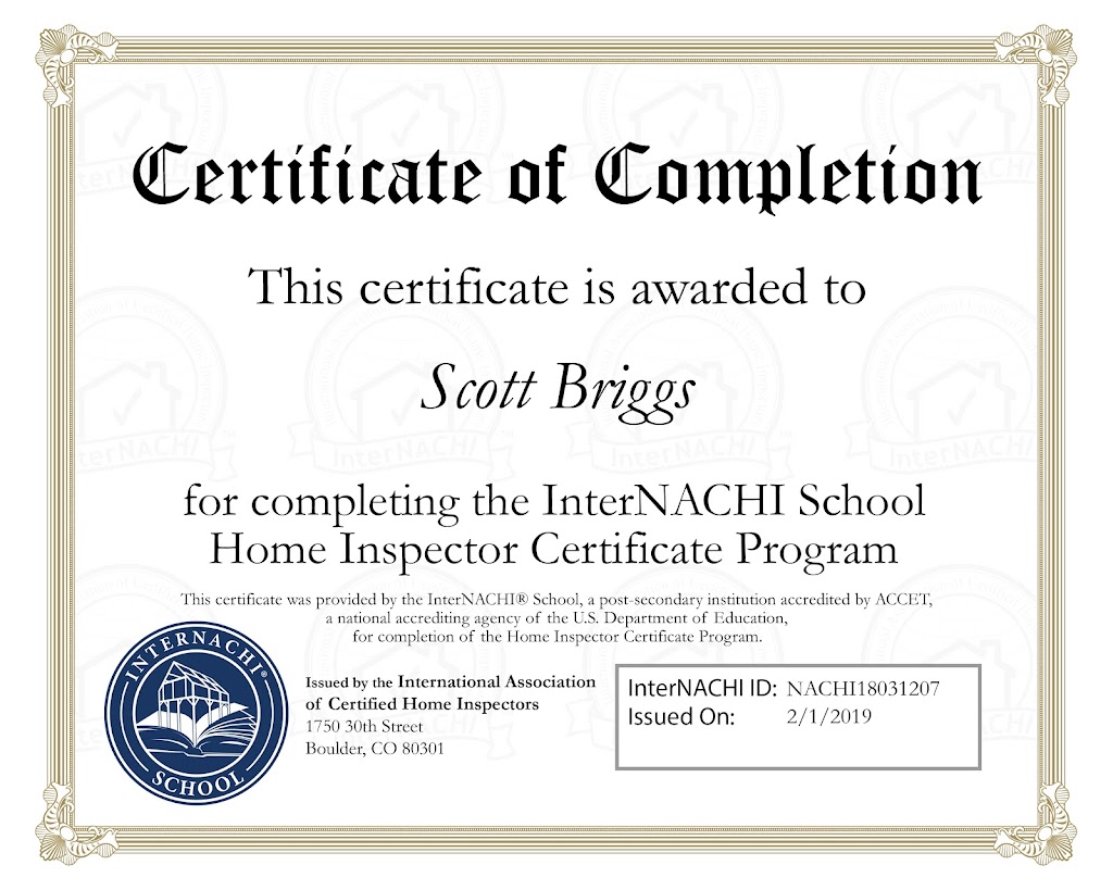 Briggs Home Inspections | 41848 Hillview Dr, Sterling Heights, MI 48314 | Phone: (248) 808-5884