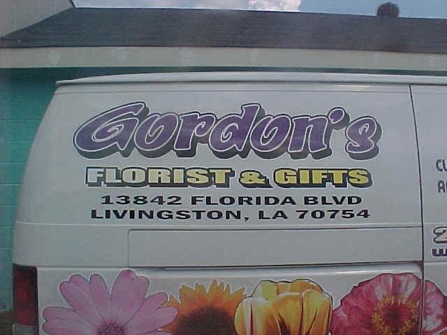 Gordons Florist & Gifts | 13842 Florida Blvd, Livingston, LA 70754, USA | Phone: (225) 686-0414