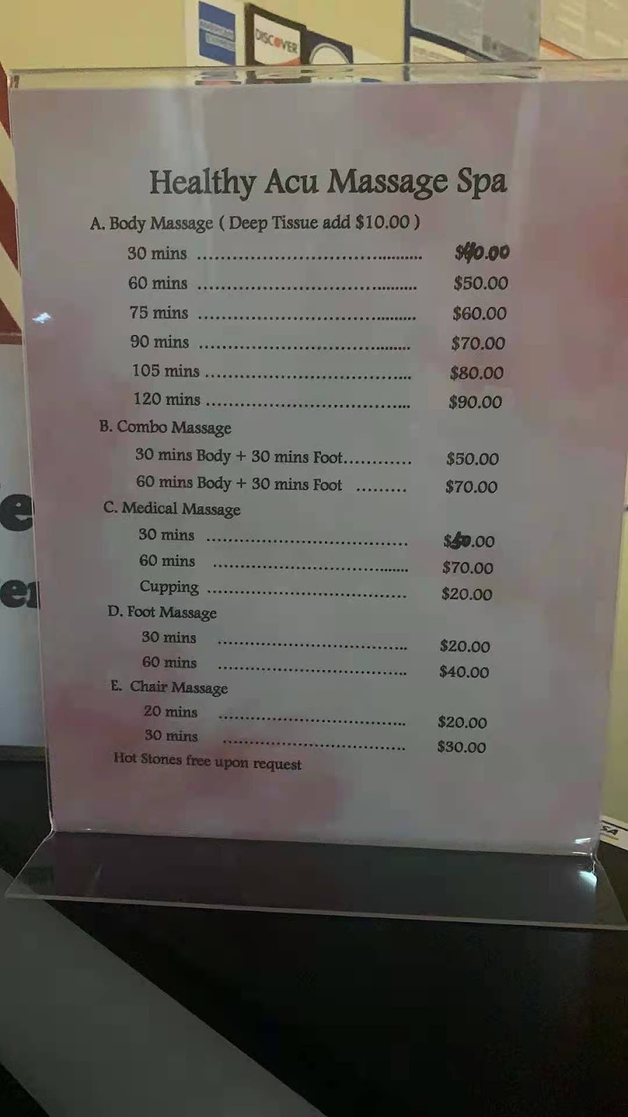 Healthy Acu Massage Spa | 8665 Base Line Rd, Rancho Cucamonga, CA 91730, USA | Phone: (909) 244-6946