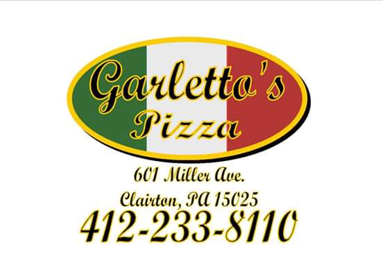 Garlettos Pizza | 432 N State St, Clairton, PA 15025, USA | Phone: (412) 233-8110