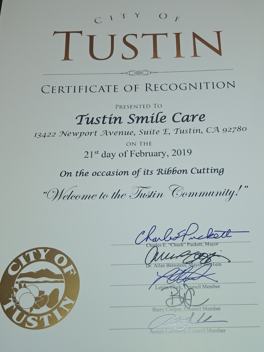 Tustin Smile Care | 13422 Newport Ave STE E, Tustin, CA 92780, USA | Phone: (714) 665-0005