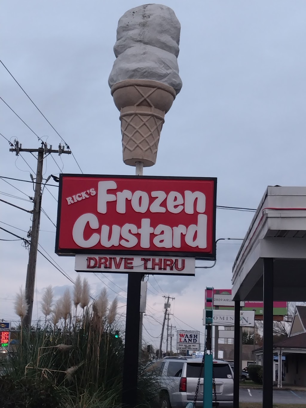 Ricks Frozen Custard | 2829 Airline Blvd, Portsmouth, VA 23701, USA | Phone: (757) 465-7681