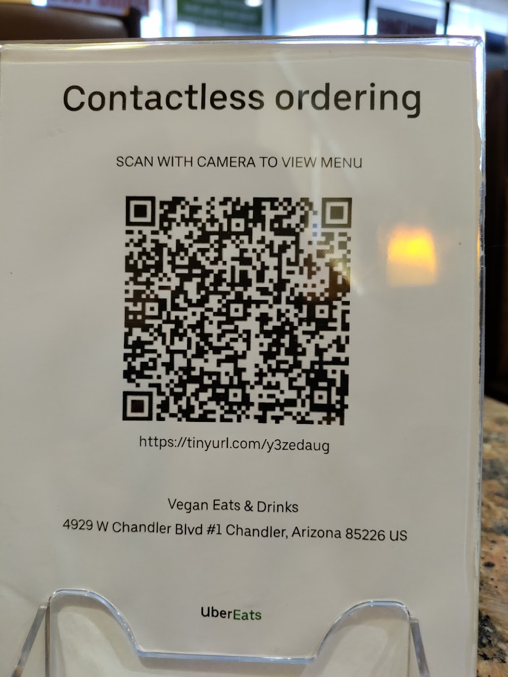 Vegan Eats And Drinks | 4929 W Chandler Blvd Suite 1, Chandler, AZ 85226, USA | Phone: (480) 742-0935
