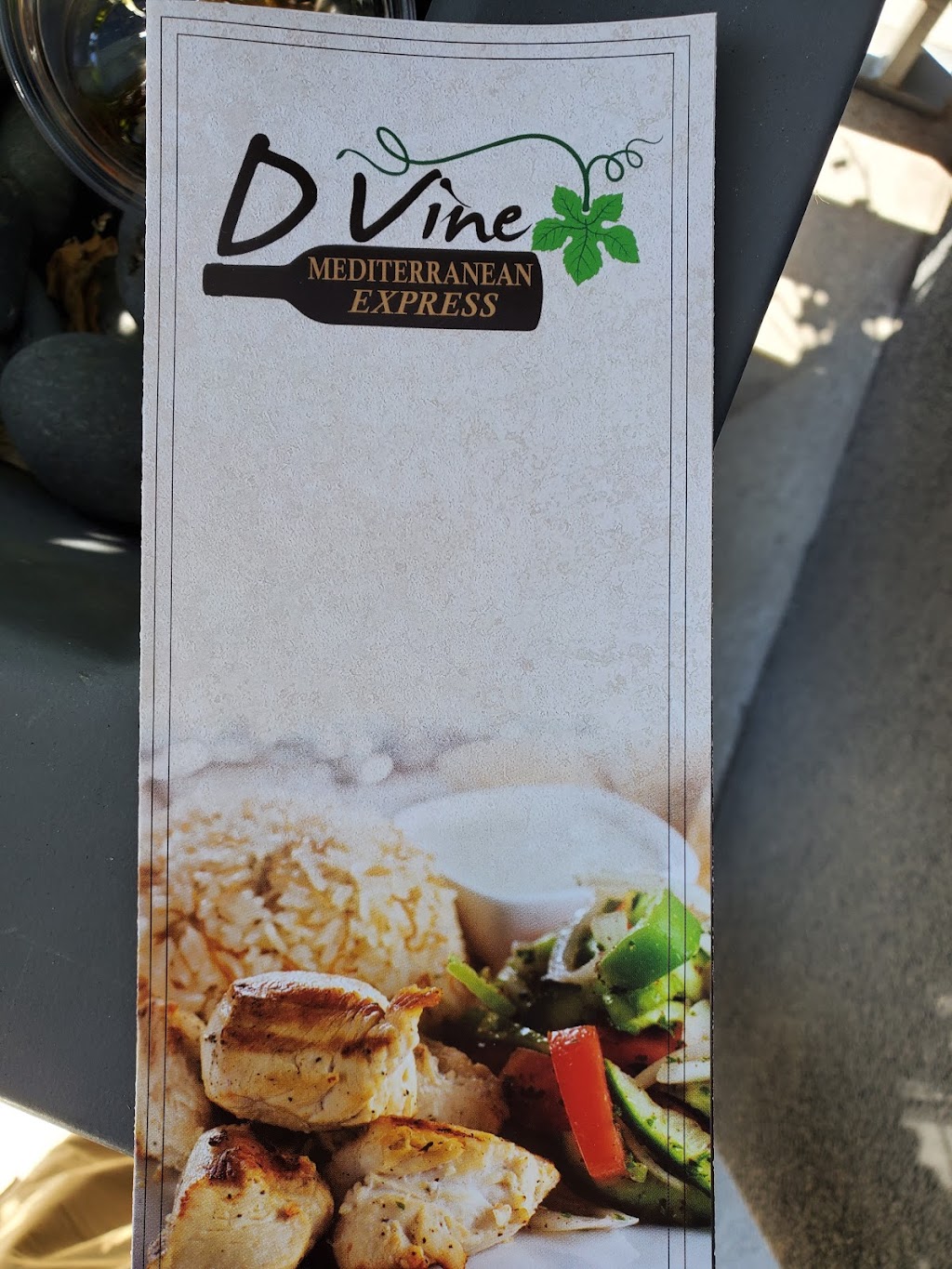 DVine a Mediterranean Express | 420 N Main St Ste 108, Corona, CA 92880, USA | Phone: (951) 427-3330