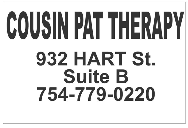 Cousin Pat Therapy | 932 Hart St, Lake Wales, FL 33859, USA | Phone: (754) 779-0220