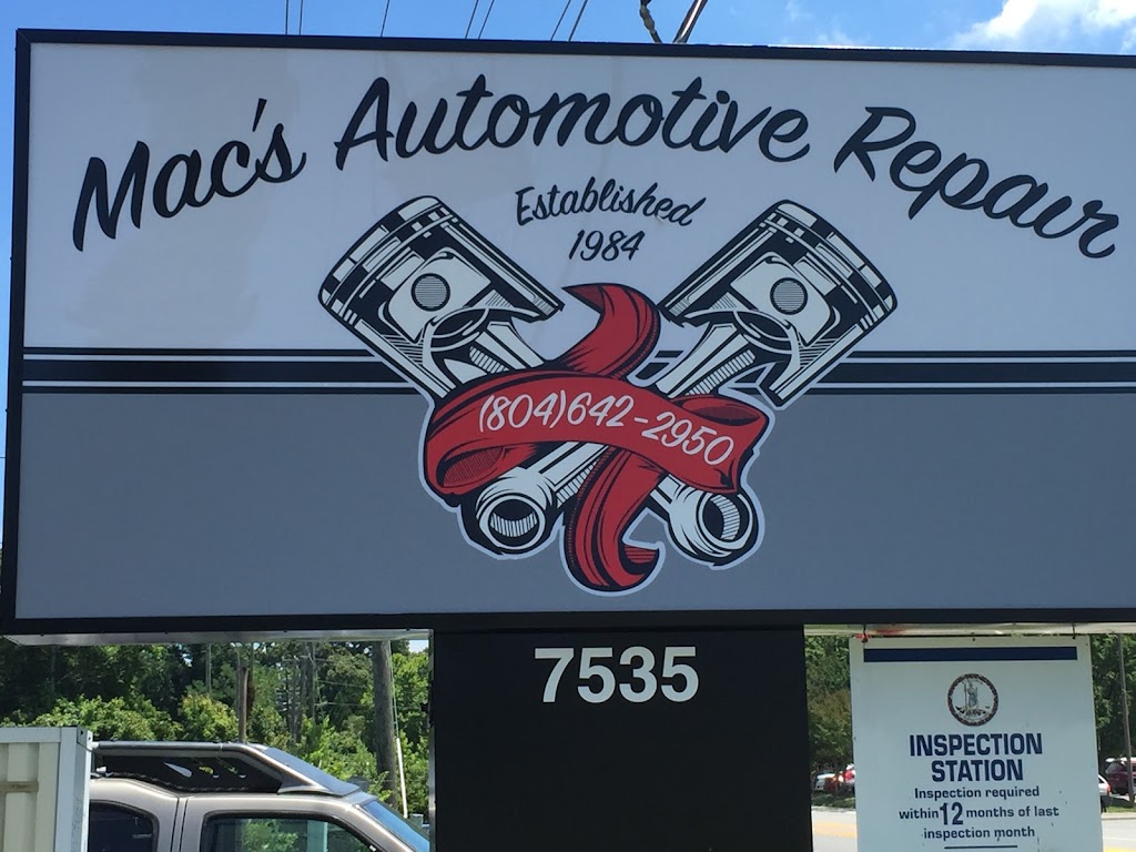 Macs Automotive Repair, LLC | 7535 Guinea Rd, Hayes, VA 23072 | Phone: (804) 642-2950