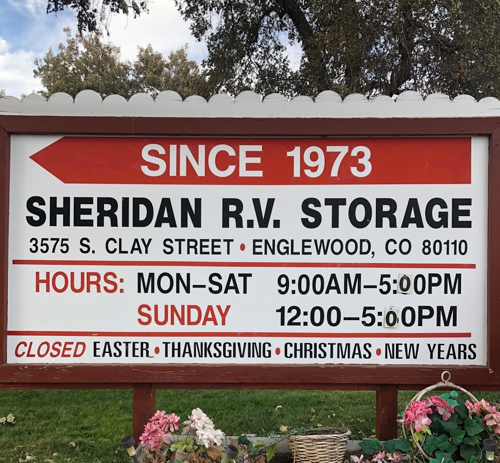 Sheridan RV Storage | 3575 S Clay St, Englewood, CO 80110, USA | Phone: (303) 789-1686