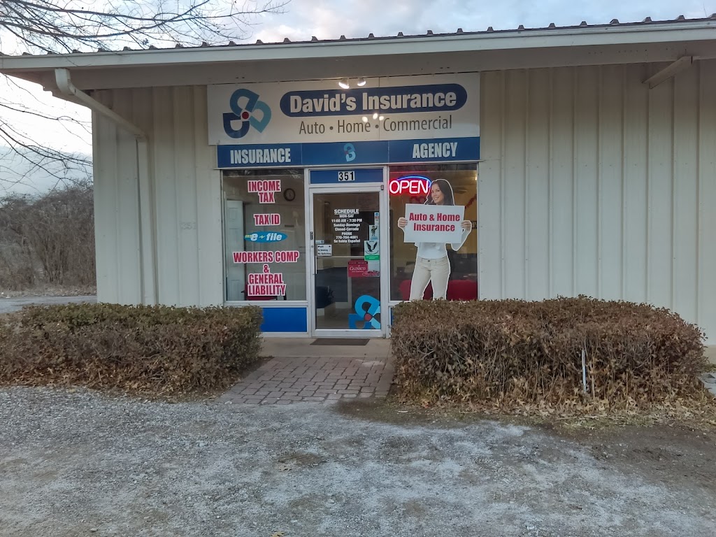 Davids Insurance | 351 Marietta Rd, Canton, GA 30114, USA | Phone: (770) 639-8921