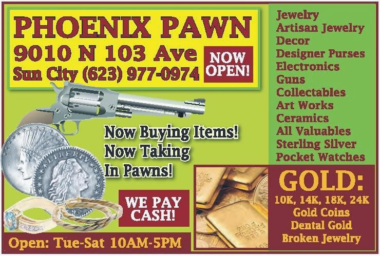 Phoenix Pawn | 9010 N 103rd Ave, Sun City, AZ 85351, USA | Phone: (623) 977-0974