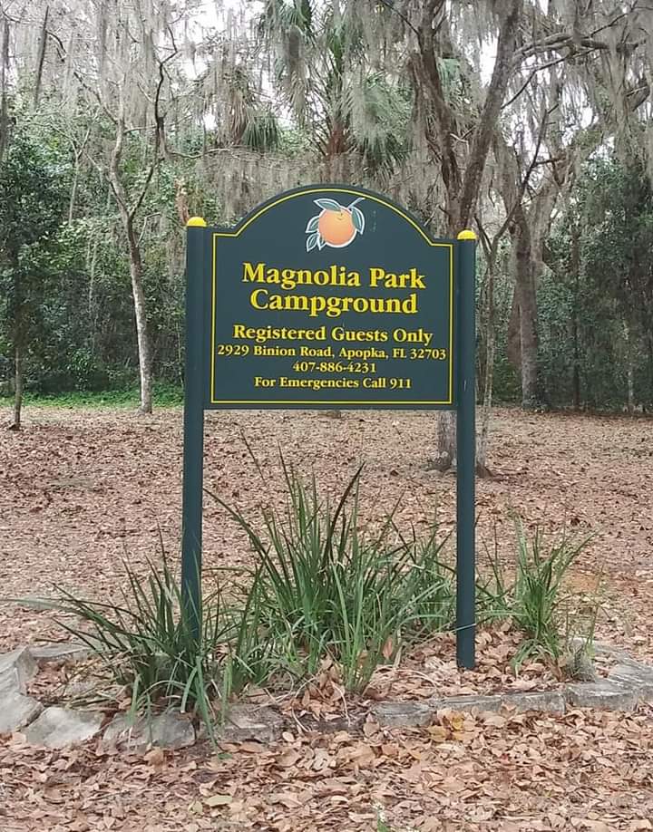 Magnolia Park Campground | 2929 S Binion Rd, Apopka, FL 32703, USA | Phone: (407) 886-4231